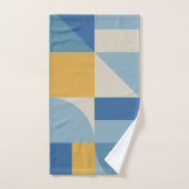 Motif de formes abstraites de géométrie moyenne (Serviette à main)