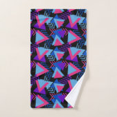 Motif de formes abstraites Memphis - (Serviette à main)