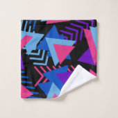 Motif de formes abstraites Memphis - (Gant de toilette)
