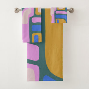 Motif de formes Abstraites modernes colorées Boho