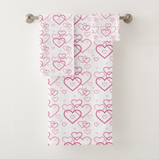 Motif de formes de cœur rose (En situation)