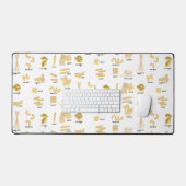 Motif de formes et noms de pâtes italiennes (Clavier et souris)