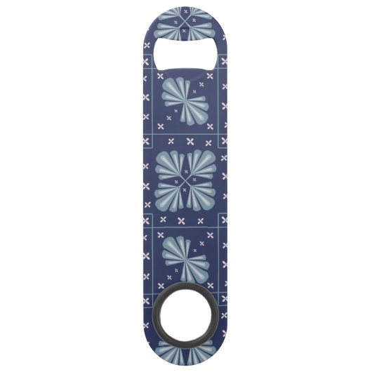 Motif de formes géométriques bleues (Devant)