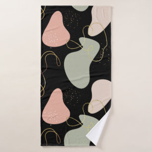 Motif de formes organiques géométriques Boho Abstr