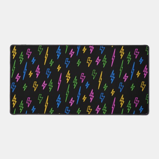 Motif de foudre Retro Neon des années 80 (Recto)