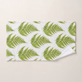 Motif de fougère d'aquarelle (Serviette à main)