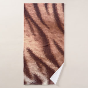 motif de fourrure de tigre à faible teneur en poly