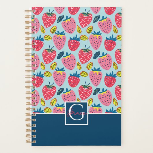 Motif de fraise personnalisé mignon (Devant)