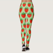 Motif de fraise rouge mignonne leggings d'impressi (Dos)