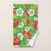 Motif de fraises (Serviette à main)