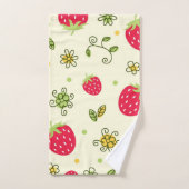 Motif de fraises (Serviette à main)