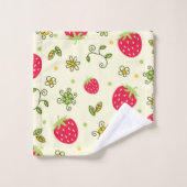Motif de fraises (Gant de toilette)
