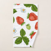 Motif de fraises (Serviette à main)