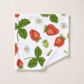 Motif de fraises (Gant de toilette)