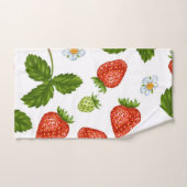 Motif de fraises (Serviette à main)