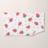 Motif de fraises (Serviette à main)