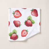 Motif de fraises (Gant de toilette)