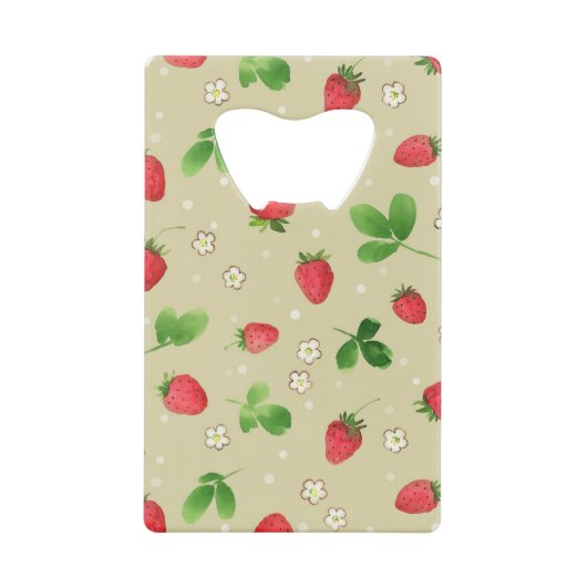 Motif de fraises d'aquarelle (Devant)