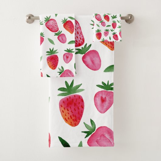 Motif de fraises d'aquarelle mignonne (En situation)