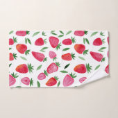 Motif de fraises d'aquarelle mignonne (Serviette à main)