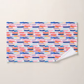 Motif de frappe de pinceau coloré (Serviette à main)