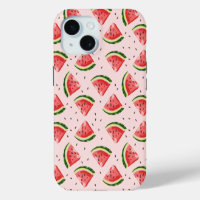 Motif de fruit pastèque à l'aquarelle