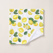 Motif de fruits aux citrons jaunes (Gant de toilette)