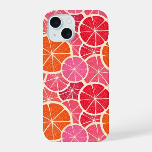 Motif de fruits citrins Orange & Pamplemousse (Verso)