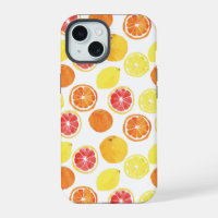 Motif de fruits d'agrumes à l'aquarelle