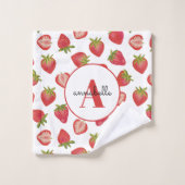Motif de fruits de fraise (Gant de toilette)