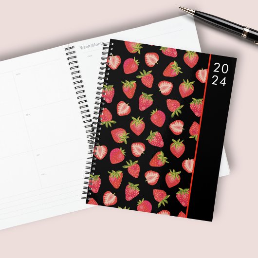 Motif de fruits de fraise