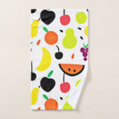 Motif de fruits de néon à lueur tropicale (Serviette à main)