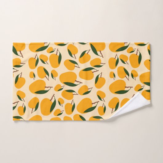 Motif de fruits d'été Mango (Serviette à main)