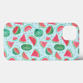 Motif de fruits d'été | Pastèque | coque iPho roug (Verso (horizontal))