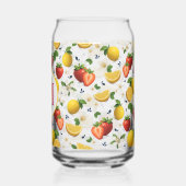 Motif de fruits frais fraises et citron (Gauche)