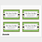 Motif de fruits Kiwi, étiquette de smoothie vert m (Feuille)