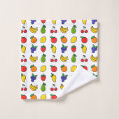 Motif de fruits mélangés colorés (Gant de toilette)