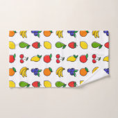 Motif de fruits mélangés colorés (Serviette à main)
