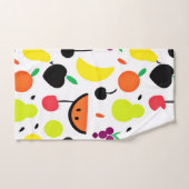 Motif de fruits néon Tropical Glow (Serviette à main)