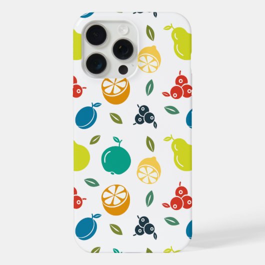 Motif de fruits, Plum, Orange, Citron, Poire, Pomm (Verso)