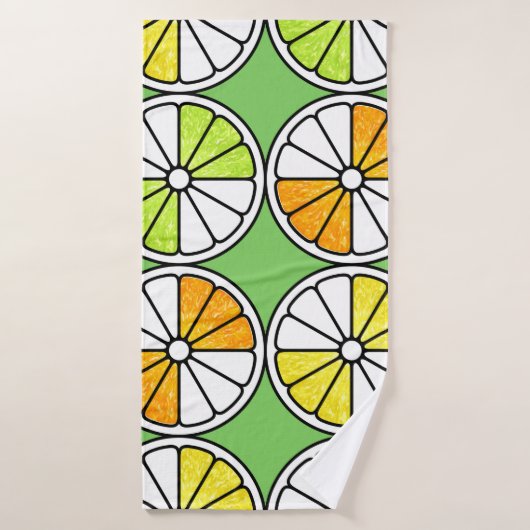 Motif de fruits sans couture. Illustration peinte. (Serviette de bain)