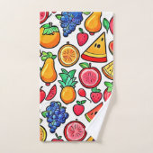 Motif de fruits vibrant (Serviette à main)