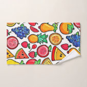 Motif de fruits vibrant (Serviette à main)