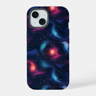 Motif de galaxie bleu foncé