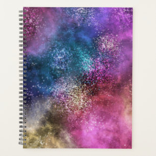 Motif de galaxie coloré
