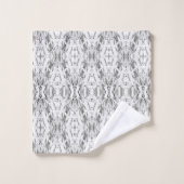 Motif de géométrie abstraite gris clair (Gant de toilette)