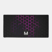 Motif de géométrie de nid d'abeille rose-chaud noi (Recto)