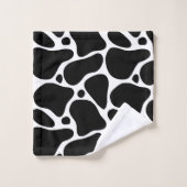 Motif de girafe abstraite noir et blanc (Gant de toilette)