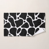 Motif de girafe abstraite noir et blanc (Serviette à main)