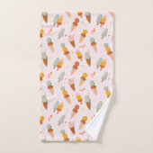 Motif de glace mignon d'été (Serviette à main)